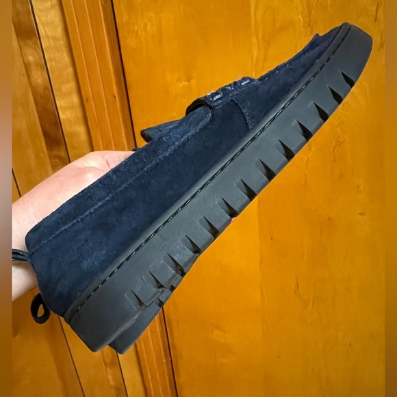 Vionic Uptown Navy Blue Suede Loafers - Picture 10 of 14